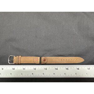 Switzerland Genuine Leather Dark Brown Cavalry Wristwatch Strap Band